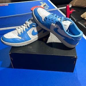 Jordan 1 low unc golf shoes womens  size 11.5 mens size 10